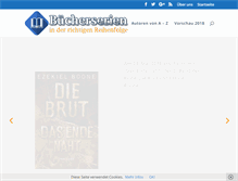 Tablet Screenshot of buecherserien.de